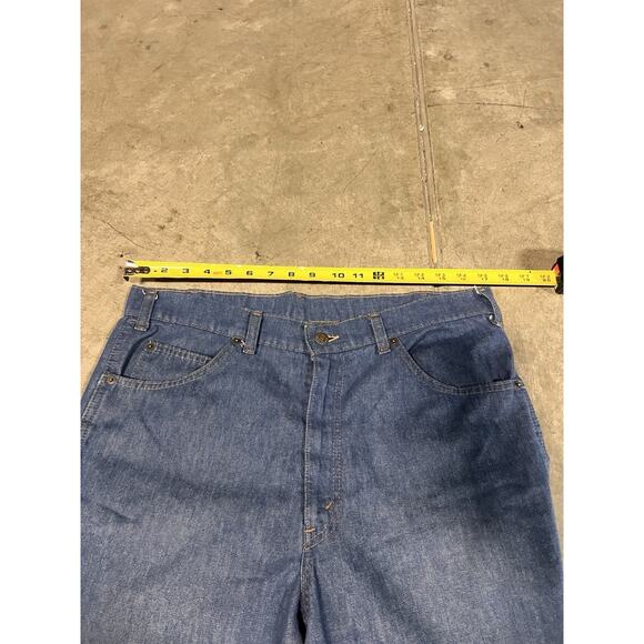 Vintage 70s Orange Tab Jeans Levi’s Men’s 34 X 30 Talon Zipper - Picture 9 of 16